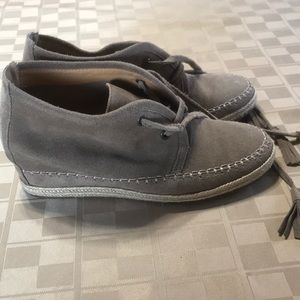 Crown vintage tan suede wedge 2.5” Sz‎ 7.5 boot